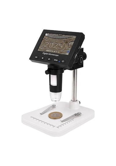 Dm4 Mini Ekranlı 1000x Dijital Mikroskop 4.3" Hd