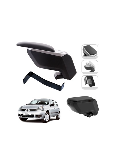 Mis Paket Renault Clio Iı Hb 1998-2012 Delmesiz Çelik Ayaklı Kolçak + Askılı Koku + Micro Fiber Bez + Torpido Süngeri