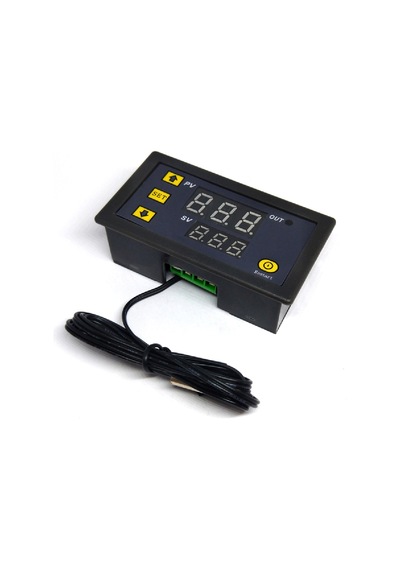 Dijital Sıcaklık Kontrol Termostatı Çift Ekranlı 12v