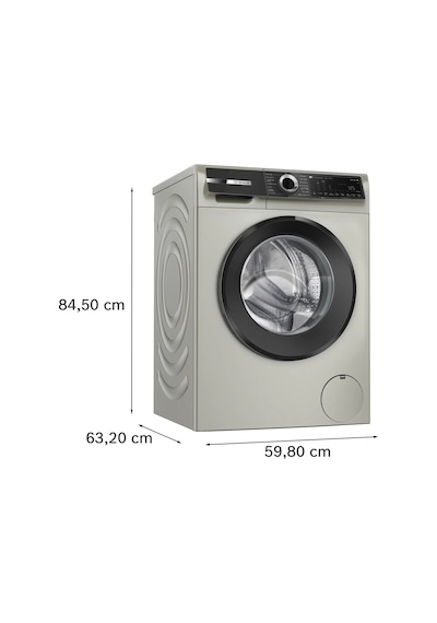 Bosch Serie 6 WGK252ZSTR 1200 Devir 10 KG Çamaşır Makinesi Gümüş