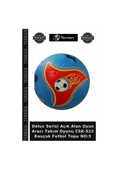 Delux Serisi Açık Alan Oyun Aracı Takım Oyunu Csk-522 Kauçuk Futbol Topu No:5 Çok Renkli