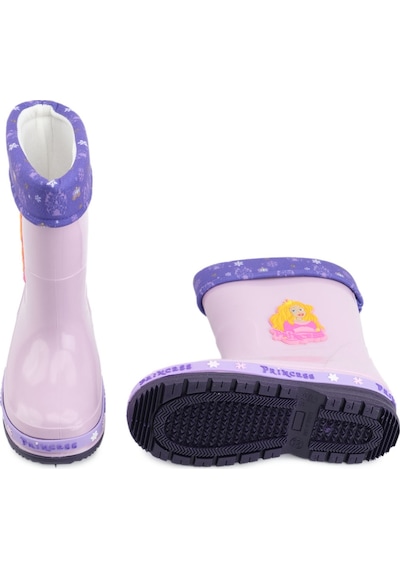 Gezer Kışlık Prenses Kız Çocuk Yağmur Çizme Gc2kfm.00647.00.x49.j49 Lila