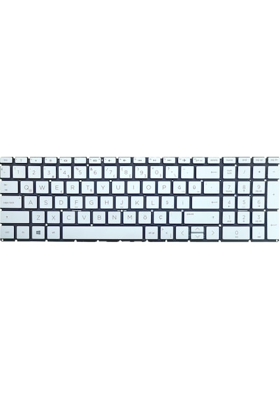 HP Uyumlu Pavilion Gaming 15-ec0014nt (8FF63EA) Klavye (Gümüş)