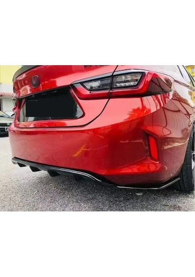 Honda city difüzör ve flap seti pianoblack 2020+