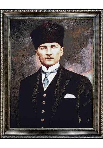 Figüratif Seri-02 Dokuma Goblen Kumaş-Atatürk Portresi2