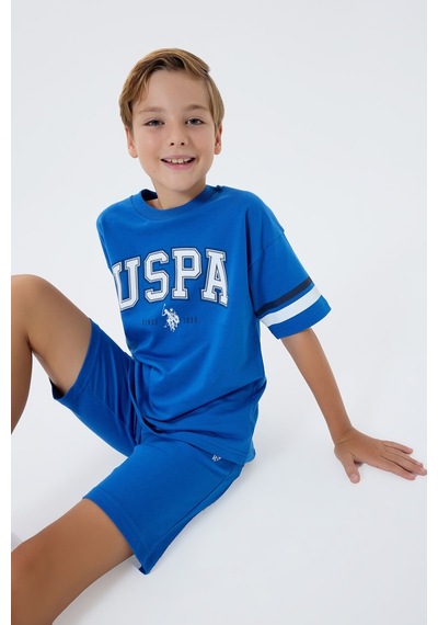 U.s. Polo Assn. Erkek Çocuk Mavi Bermuda Takım Us2433-c-v3 Mavi