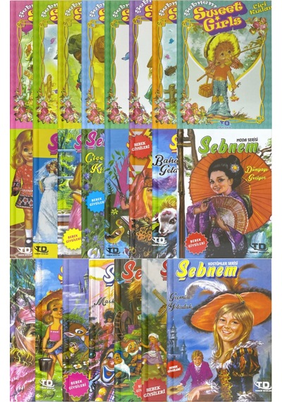 Çocuk Etkinlik Seti Şebnem Serisi Toplam 23 Kitap Bir Arada Kostümler+cici Kızlar+moda+minikler
