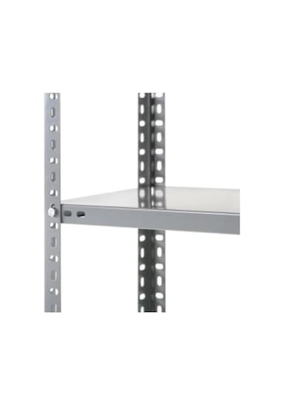 Raf Burada  4 Katlı 4'Lü Bitişik Galvaniz Çelik Raf.Depo,Dosya, Ar 43x75x200 cm- 0.70 mm