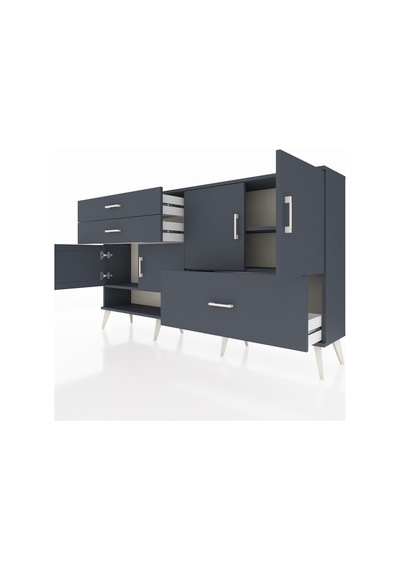 Arges Konsol 3 Raflı 3 Çekmeceli 4 Kapaklı 176x30x99 Antrasit-ant Antrasit-antrasit Arges Konsol 3 Raflı 3 Çekmeceli 4 Kapaklı 176x30x99 Antrasit-ant Antrasit-antrasit