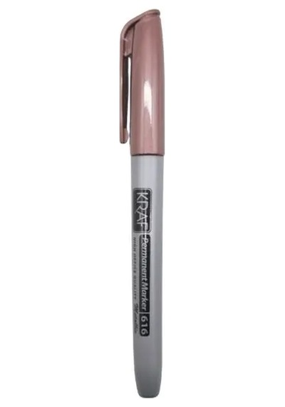 Permanent-cobble Brown Markör Metalik Kalem Metalik Rose