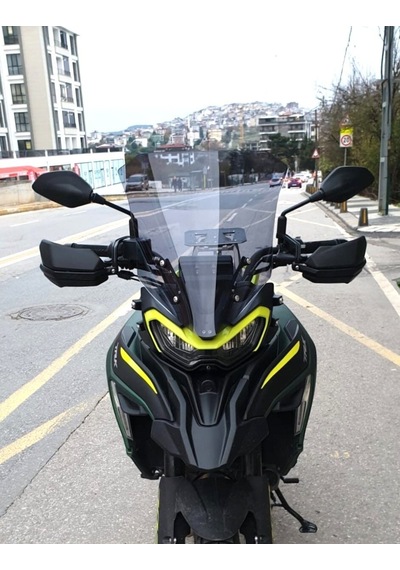 Motocam Benelli Trk 702 X Ön Cam 2024-2026 Model 51cm Füme Renkli 4mm Tasarımlı