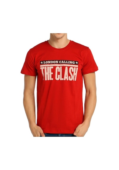Bant Giyim - The Clash Kırmızı Erkek T-Shirt Tişört