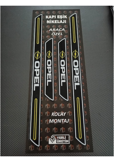 Opel Senator Piano Black Kapı Eşiği 4'lü Set