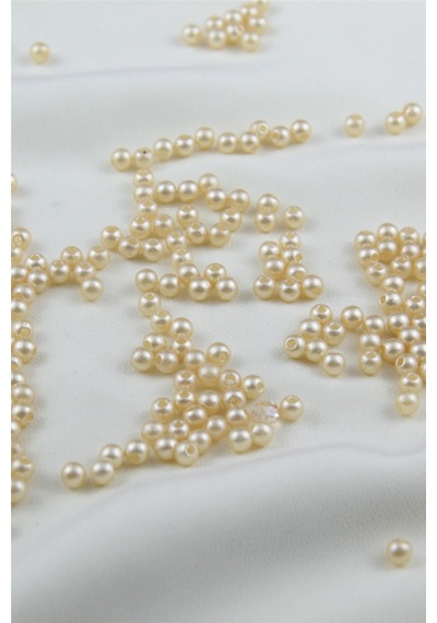 5 Mm Metalik Krem İnci Boncuk 30 Gr Kolye, Bileklik, Küpe Ve Takı Yapımı Diğer
