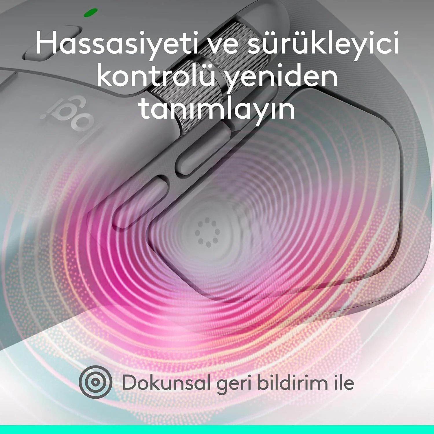 Logitech Mx Master 4 Kablosuz Performans Mouse - Gri 910-007563