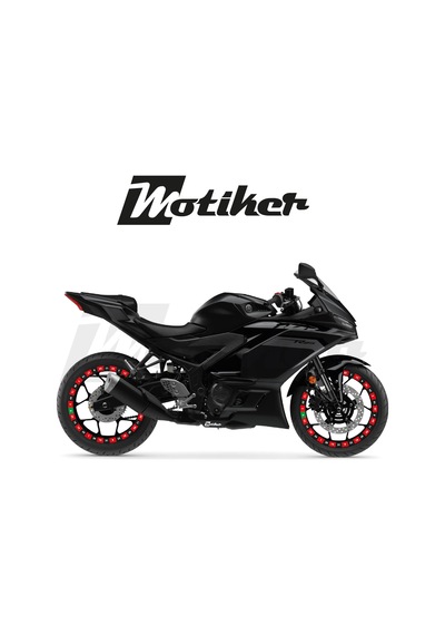 Motosiklet Jant Sticker Rulet Tasarım Etiket Modeli 17' Jant Uyumlu
