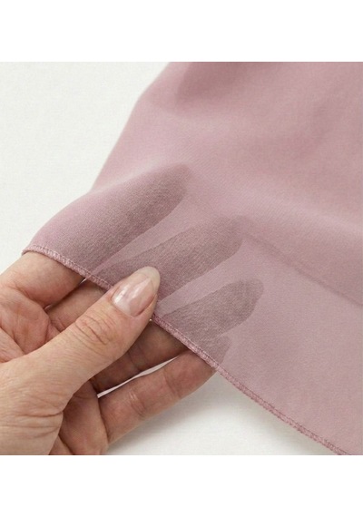 Jz Shop Düz Sade Şifon Kare Fular - Zarif Kadın Boyun Fuları Ve Bandana 50x50cm Pembe