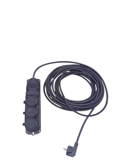 3lü 10 Mt Uzatma Kablosu Çantalı Kauçuk Priz 3x1.5 Cca Kablo 5324
