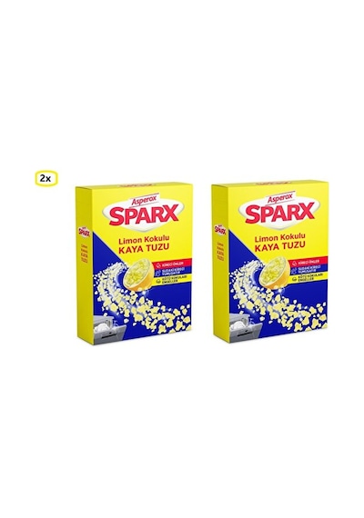 Sparx Bulaşık Makinesi Limon Kokulu Kaya Tuzu 1.5 Kg X 2 Adet