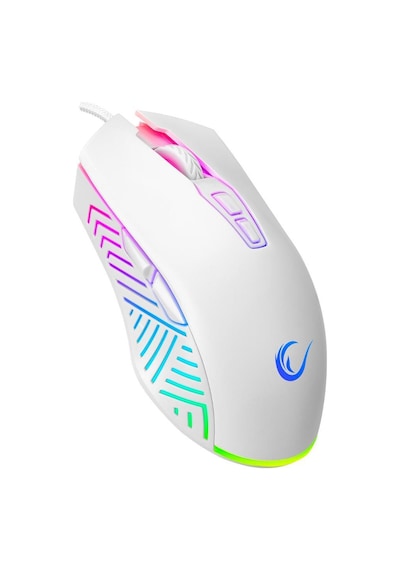 Rampage Hydra R6 Beyaz Red Switch Rm-k19 Beyaz Kulaklık Makrolu Rgb Mouse + Mousepad 4lü Oyuncu Seti Optik