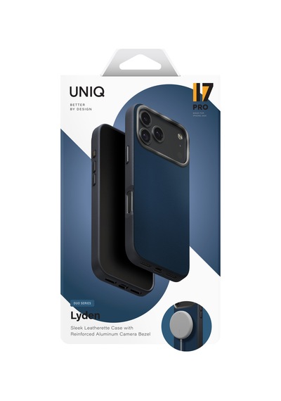 Apple Uyumlu iPhone 17 Pro Kılıf Lyden Ds Çift Ton Vegan Deri Magsafe Özellikli Magclick Business Kapak Lacivert Apple Uyumlu iPhone 17 Pro Kılıf Lyden Ds Çift Ton Vegan Deri Magsafe Özellikli Magclick Business Kapak Lacivert