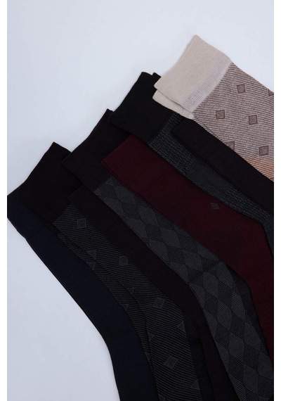 DeFacto Erkek Dikişsiz Metal Pinli Ultra Soft 2'li Bambu Premium Uzun Çorap C2536AXNSNV2