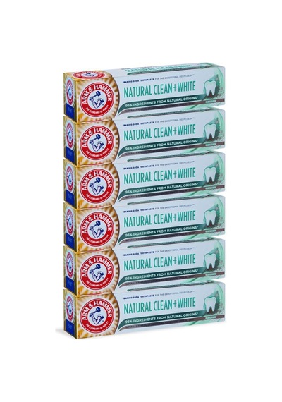 Arm&Hammer Natural Clean+White Diş Macunu 6 x 75 ML