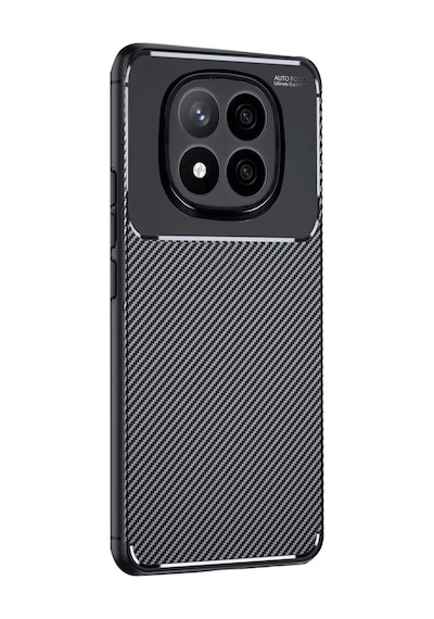 Xiaomi Redmi Note 14 Pro Plus Uyumlu Kılıf Auto Focus Karbon Kapak - Siyah