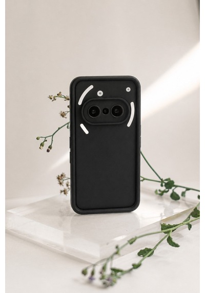 Nothing Phone 3a Uyumlu Kamera Çıkıntılı Mat Silikon Telefon Kılıfı