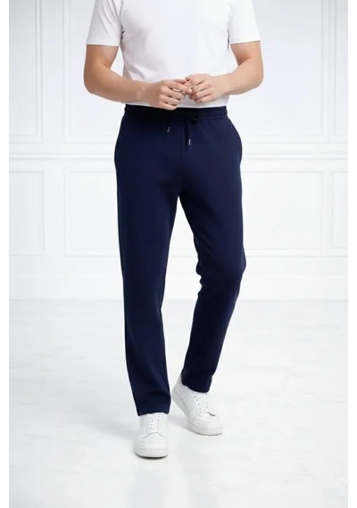 Etilercollection Erkek Düz Paça Beli Lastikli İpli Günlük Spor Eşofman Altı Rahat Fit - Lacivert