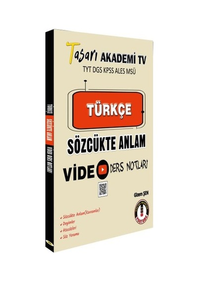 Tasarı Dgs Türkçe Sözcükte Anlam Video Ders Notları