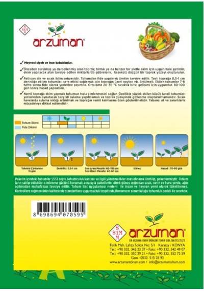 Aydın Siyahı Patlıcan Tohumu 10 Gr