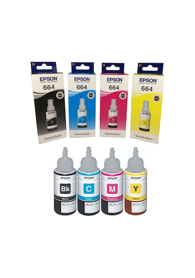 Epson 664 T6641 / T6642 / T6643 / T6644 Mürekkep 4Lü Pak.