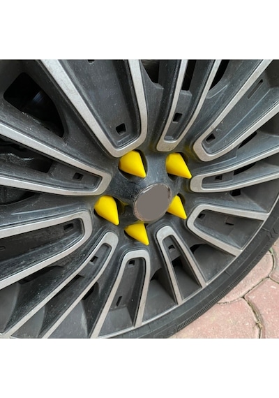Sivri Mermi Bijon Kapağı Sökme Aparatlı 20 Li Set Sarı 17 Mm