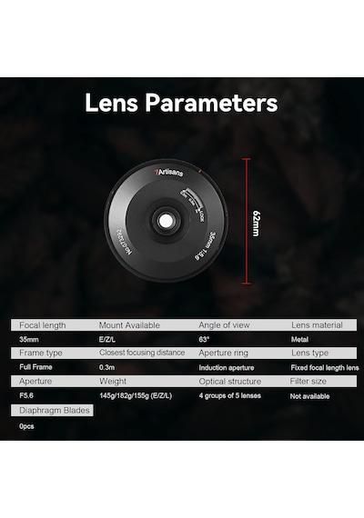 Sony Emirrorless Kamera A6000 A6300 A6400 İçin 35mm F5.6 Tam Çerçeve Manuel Odaklama Ultra İnce Lens Çok Renkli Sony Emirrorless Kamera A6000 A6300 A6400 İçin 35mm F5.6 Tam Çerçeve Manuel Odaklama Ultra İnce Lens Çok Renkli
