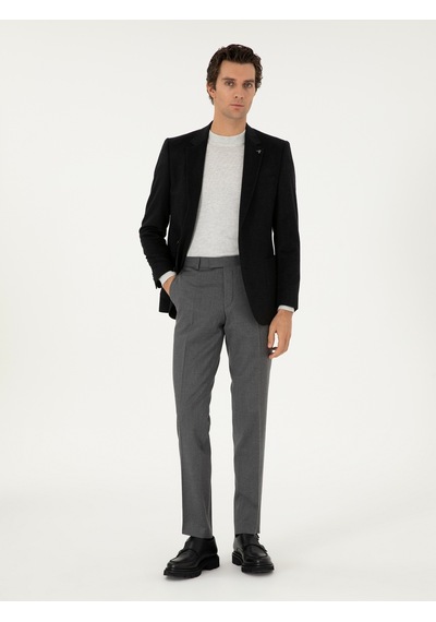 Cacharel Gri Slim Fit Kumaş Pantolon