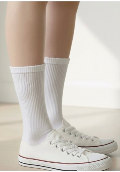 Renkli Unisex 6 Çift Hediyelik Soket Özel Günler Kutusu / Premium Renkli Çorap Seti Beyaz