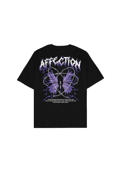 Adrift Affection Oversize Unisex T-shirt Siyah