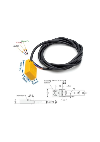 Tl-w5mc1 Endüktif 5mm Metal Algılayıcı Sensör Npn No Temassız Proximity Anahtar 3 Telli Dc 6v-36v