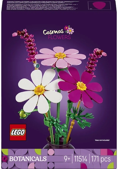 LEGO® Botanicals Kozmos Çiçekleri 11514 - 9 Yaş ve Üzeri Çocuklar için Renkli Çiçekler İçeren Oyuncak Yapım Seti (171 Parça)
