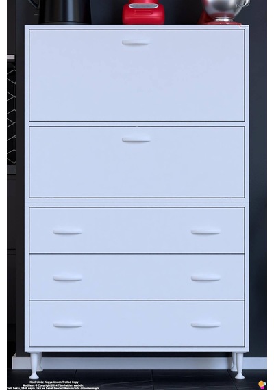 More 90 Cm Çok Amaçlı Organizer Mutfak Kiler Banyo 2 Kapaklı 3 Çekmeceli Mutfak Dolabı 90x150x32 Cm Beyaz More 90 Cm Çok Amaçlı Organizer Mutfak Kiler Banyo 2 Kapaklı 3 Çekmeceli Mutfak Dolabı 90x150x32 Cm Beyaz