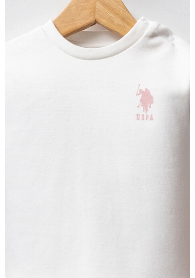 U.S. Polo Assn. Kız Bebek 3lü Takım - Açık Pembe Açık Pembe