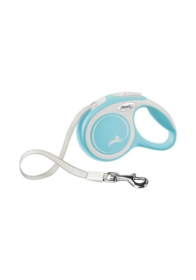 Flexi  New  Comfort  Otomatik  Açik  Mavi  Serit  Gezdirme  Medium  5  Metre Mavi