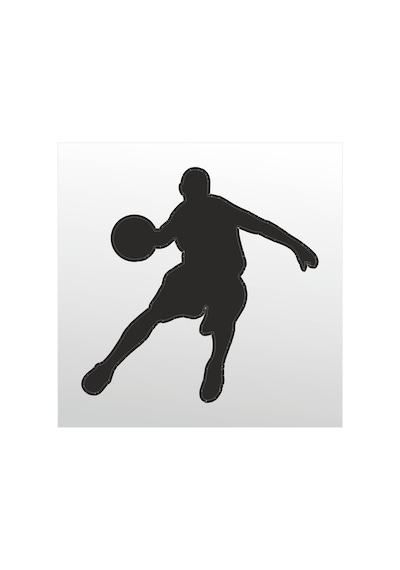 Folyo Sticker Basketbol 200cm Uzunluk Siyah
