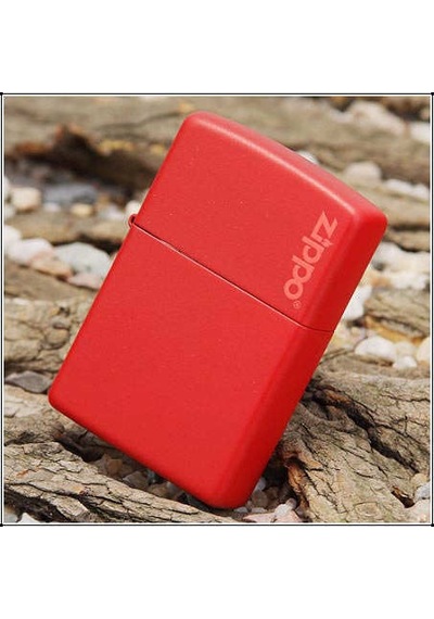 Zippo Red Matte Wıth Logo / 233Zl -