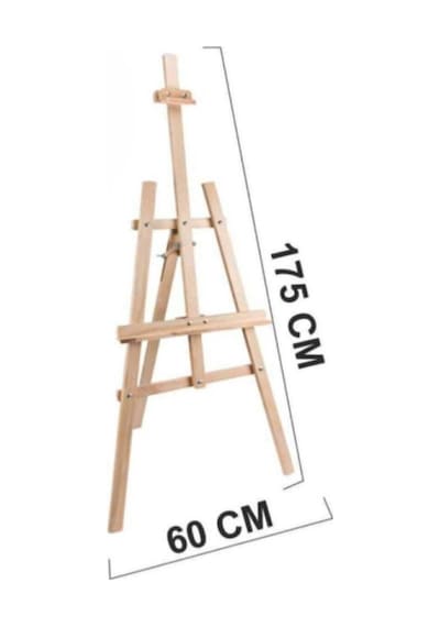 Şövale Ayaklı Ayarlanabilir Resim Şövalesi 175 Cm 1. Sınıf Çam Tüm Tuval Boyutları Için Tt00110