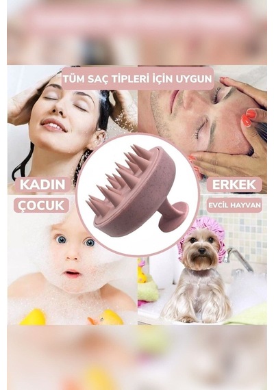 Saç Yıkama Tarağı Saç Masaj Tarağı Duş Tarağı Yumuşak Silikon Tarak Saç Derisi Profesyonel Saç Karışık