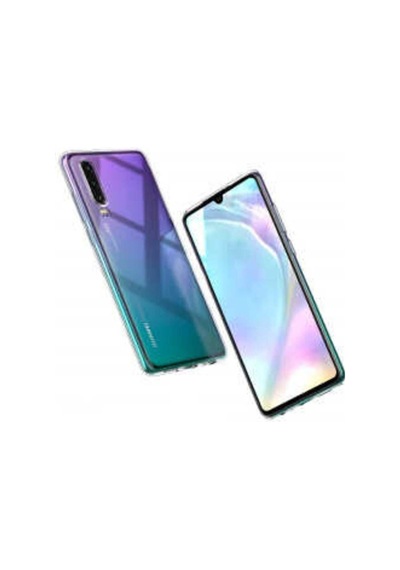Huawei P30 Kılıf Zore Süper Silikon Kapak Renksiz