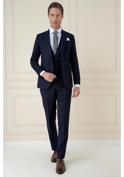 Efor Tk 908 Slim Fit Lacivert Spor Takım Elbise Lacivert