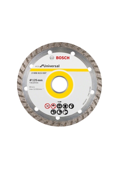 Bosch Eco Turbo 125 MM Elmas Yapı Malzemeleri Kesme Testeresi 2608